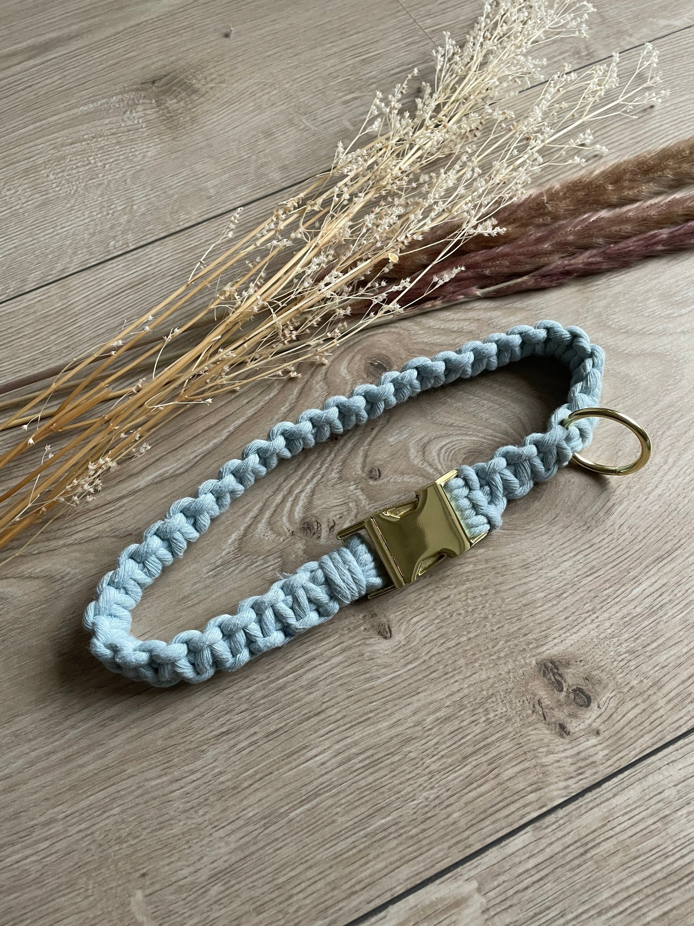 Dog collar macrame macrame collar hand knotted macrame Etsy