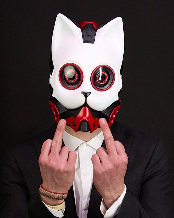 Buy Neo Neko LED Wearable Sci-fi Mask Online in India - Etsy