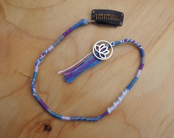 Clip-In Hairwrap with Lotus Charm, 13-inch Braided Hair Extension