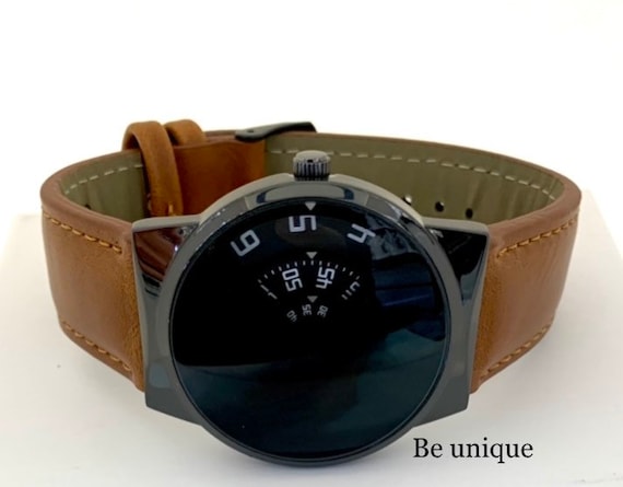 Boys leather best sale strap watch