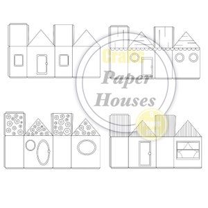 Printable Paper Dollhouse. Children Craft. Paper Kids Activity. Instant ...
