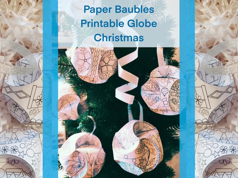 Printable Paper Ornament. Triskele Paper Globes. Christmas Etsy Nederland