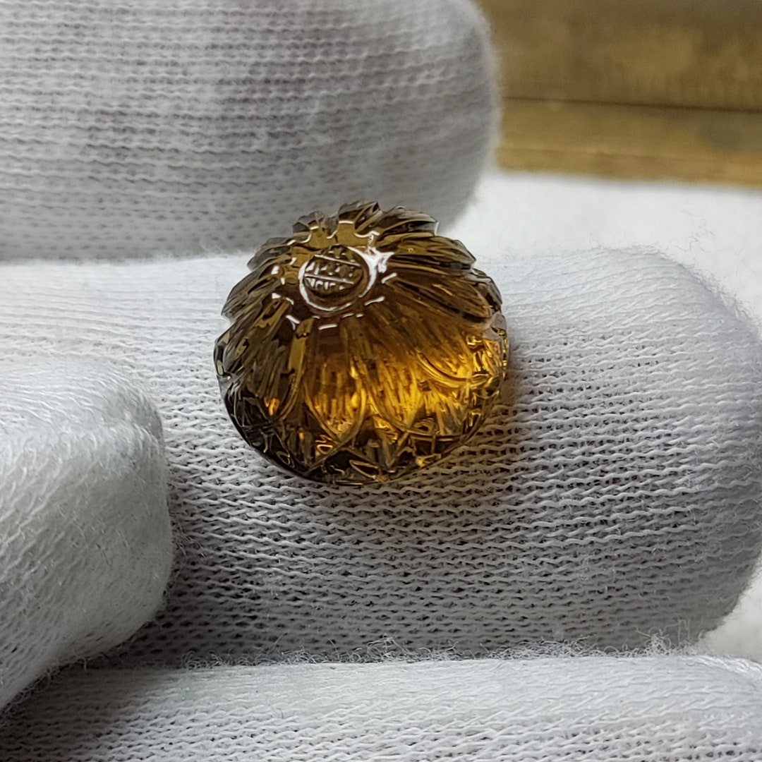 Honey Quartz Carving Natural Honey Quartz Honey Quartz for Etsy