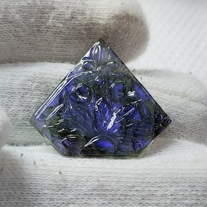 Labradorite Carving, Natural Labradorite, Labradorite For Jewelry Making, Size,24×27 MM Aprox, CTS,13.70