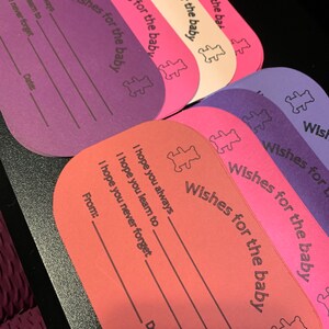 Tarjetas de deseos para el bebé // juego de baby shower