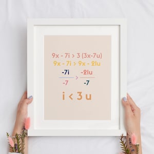 Arte de parede com equação matemática "Eu te amo", pôster, camiseta, caneca, arquivo SVG, funciona com Cricut, Silhouette Cameo