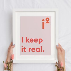 I Square I Keep It Real Math Wall Art Poster, camiseta, caneca Arquivo SVG funciona com Cricut, Silhouette Cameo