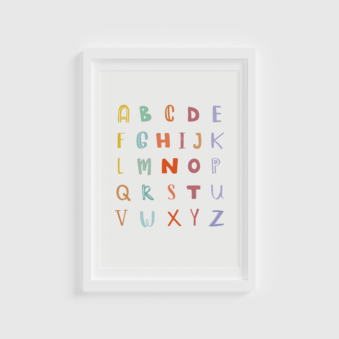 ABC Sign Alphabet Printable Fun Motivational Poster, Fun Classroom ...