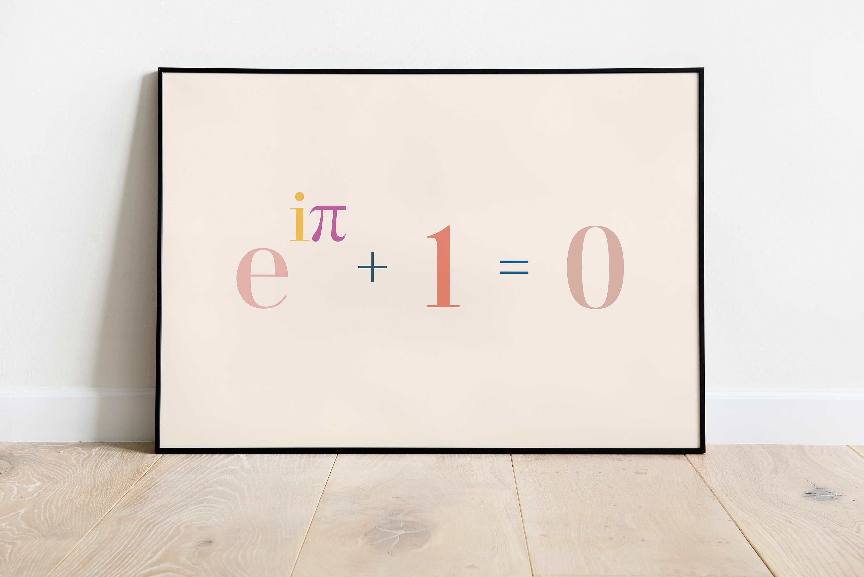 Euler's Identity the Most Beautiful Equation Horizontal Etsy