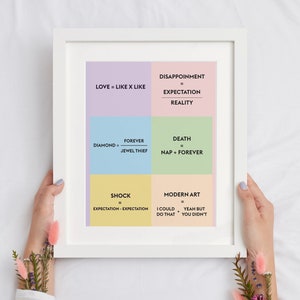 Equações matemáticas simples na vida pôster de arte de parede legal, camiseta, caneca SVG e arquivo PDF funciona com Cricut, Silhouette Cameo