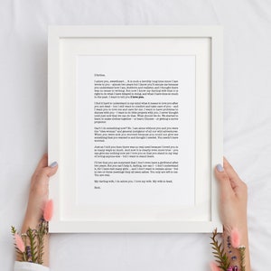 Cartel imprimible de la carta de Richard Feynman a su esposa, decoración del aula de matemáticas para profesores de secundaria y secundaria