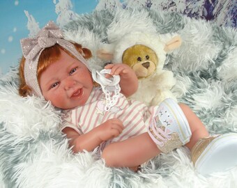 11cm Vinyl Baby Doll lebensechte nackte neugeborene Mädchen Puppe weiche Baby 