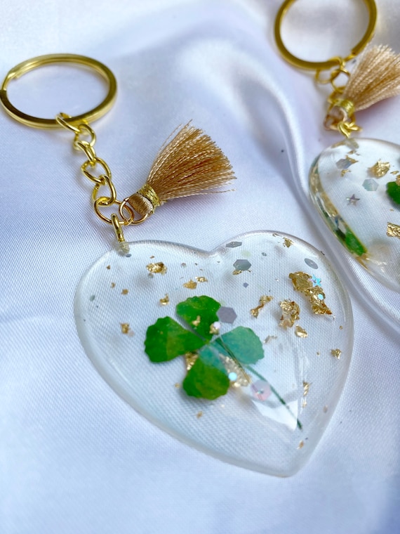 Real 4 leaf Clover Lucky Charm Personalized Good Luck Lucky