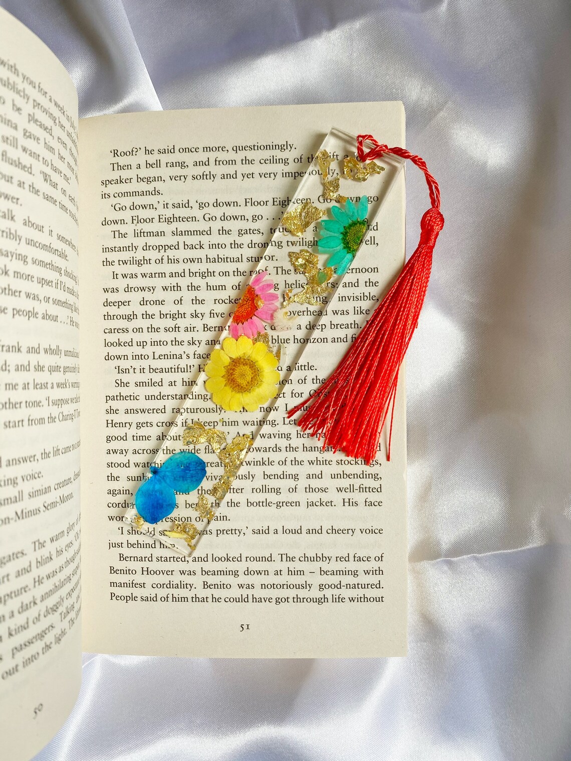 6 Marque-Pages Tournesol Au Crochet - Fleurs Fait Main Pour Livres, Cadeau Lectrice