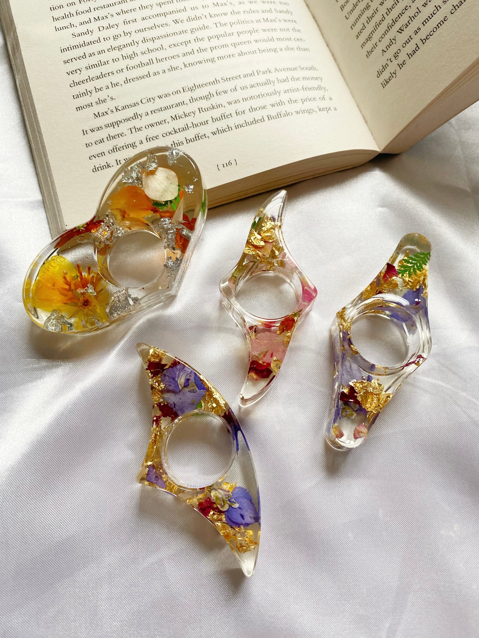 Resin Page Holder Reading Ring Book Holder Bookmark Etsy