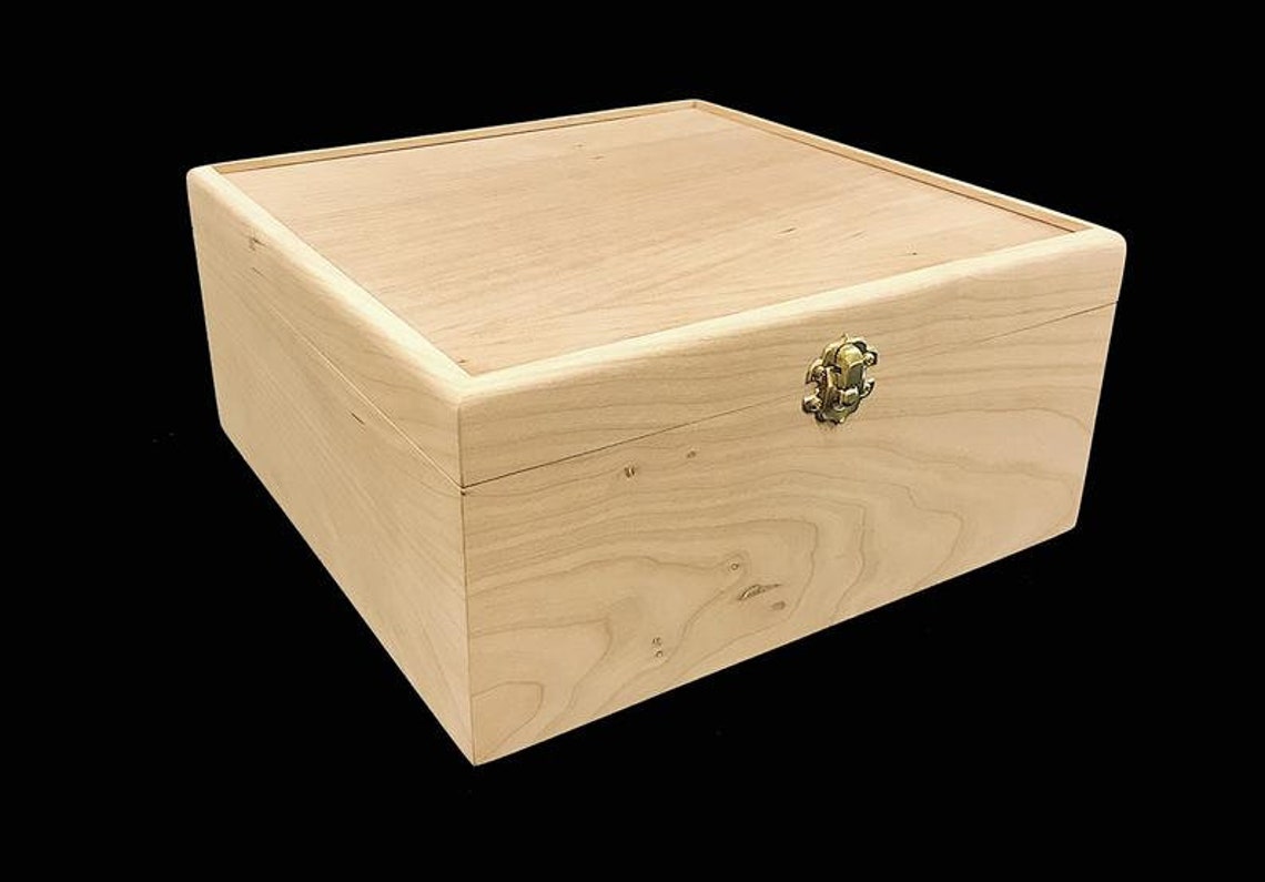 Unfinished wooden floor box hinged with adjustable Etsy