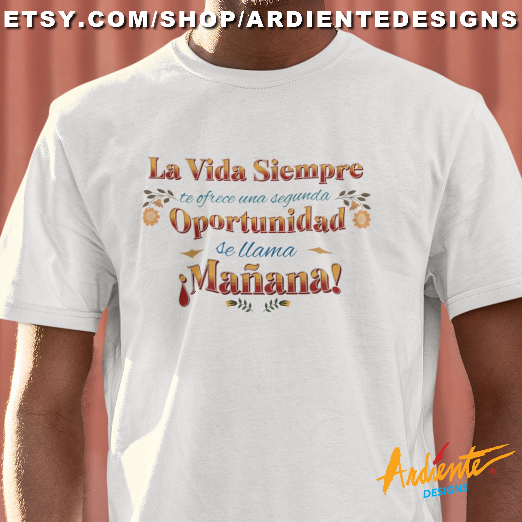 T-Shirt, La Vida..., T-shirt, trendy apparel latino gift for men