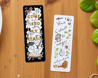 Bookmark “Magic & Adventure” / Fantasy bookmark / Gift for booklovers / Penpal gift