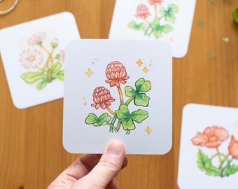 Set Notizen “Vintage Blumen” / Florales Briefpapier / Briefpapier Set / Grußkarten