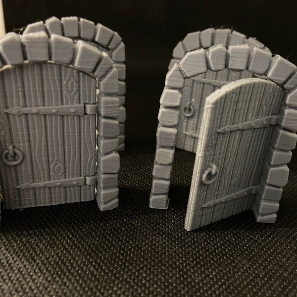 Door Frames Scatter Terrain Mordheim Warhammer Frostgrave D&D RPG 28mm Scale 2 and 4 Packs.