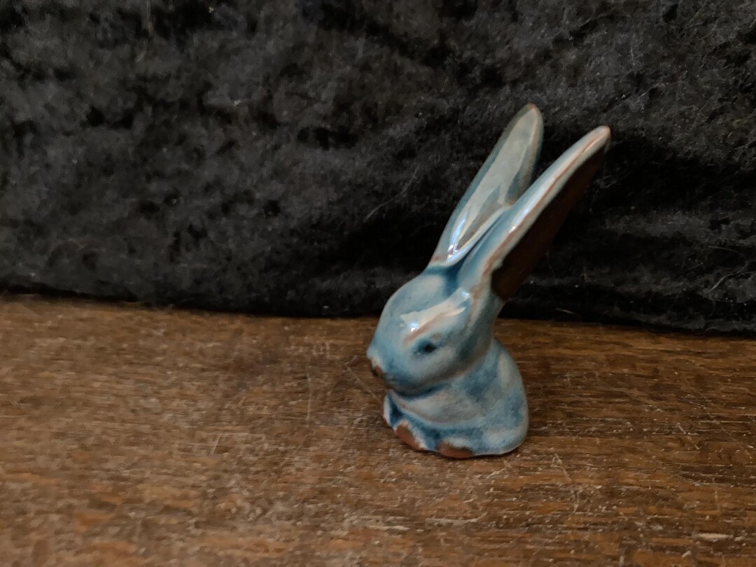 Studio Pottery Rabbit Figurine - Etsy