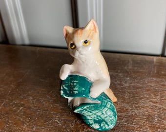 Devon Ceramics 猫の置き物 Devon Ceramics Cat - Etsy UK