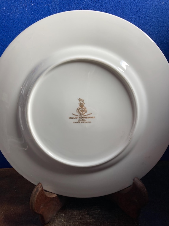 ロイヤルドルトン イングリッシュルネッサンス　プレート　3点セット Royal Doulton English Renaissance Plate - Etsy