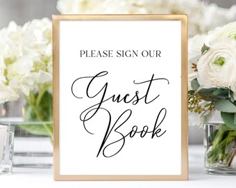 Elegant Wedding Sticker Please Sign Our Guest Book Decal Label Acrylic Blank Decal Label Personalised Wedding Sign Decal Wedding Decor Label