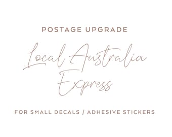 Express Post Upgrade for Small Decal Label/adhesive Logo Sticker Orders ...