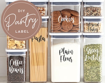Pantry Labels Australia Kitchen Custom Decals Container Labels Pantry Stickers