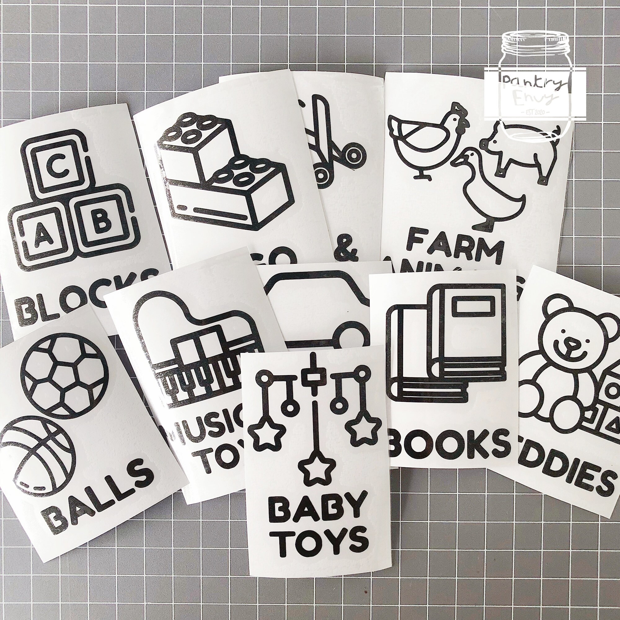 Toy Storage Labels Large 15cm Height Toy Storage Stickers Toy Etsy Australia