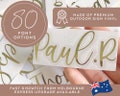 Name Stickers, Name Labels, Personalised Vinyl Sticker, Custom Name Label Custom Vinyl Decal, Name Sticker, Wedding Stickers for Glasses product logo