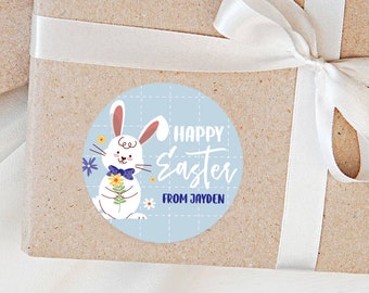 Personalised Easter Stickers Custom Happy Easter Present Stickers Party Favours Stickers Chocolate Stickers Round Stickers Australia