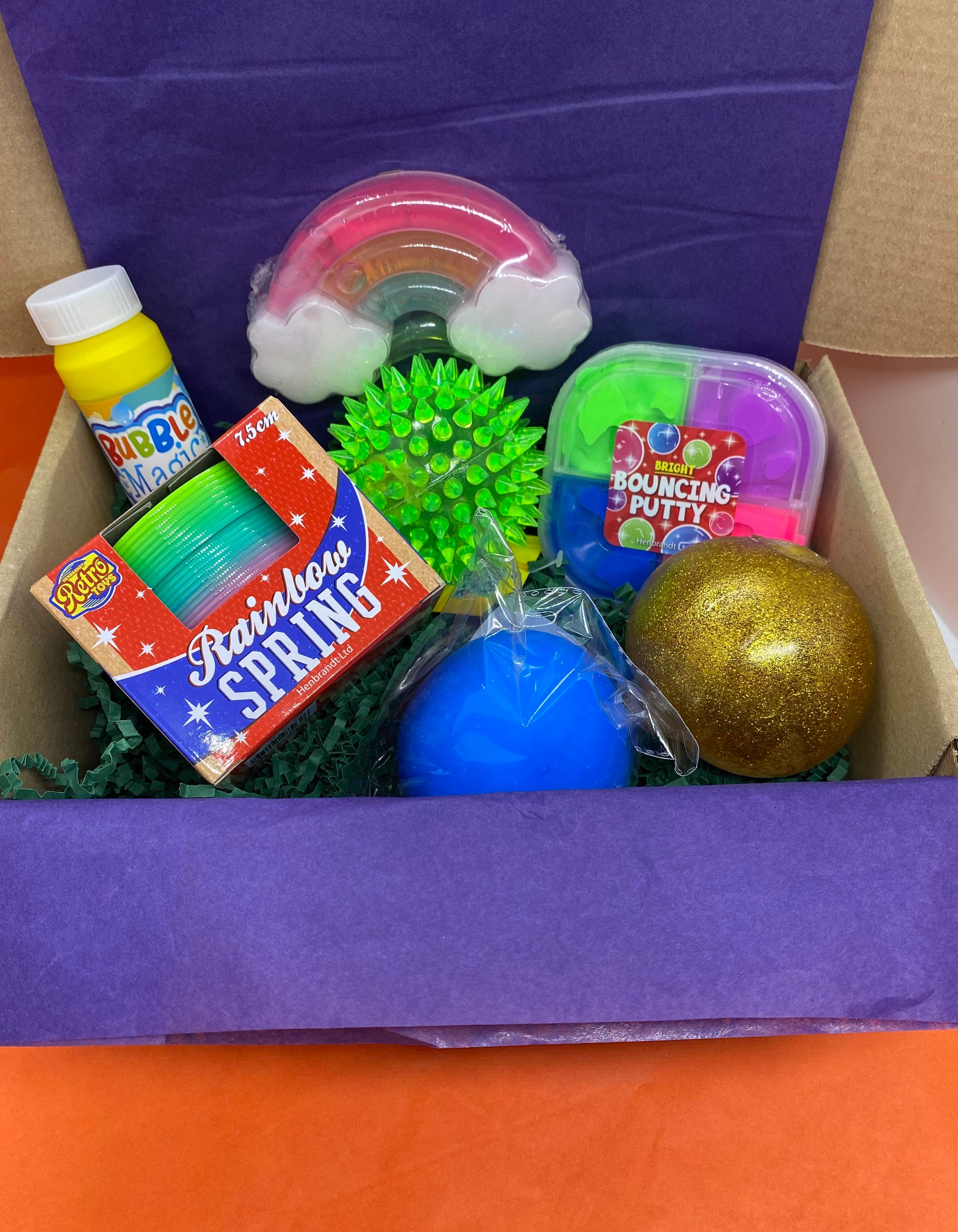 Rainbow Gift Box / Gifts for Girls / Gifts For Boys / Fidget Etsy