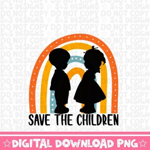 Save Our Children Rainbow png download digital design de sublimação Designs de sublimação