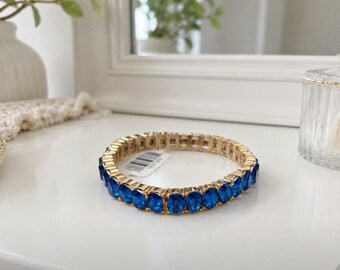 Pulsera elástica Ruff Skch Blue Jewel Candy nueva