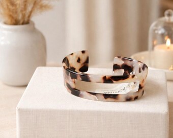 Pomina Tort Lucite Bangle Bracelet New