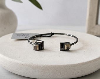Nordstrom Sequins Black Bangle Bracelet New