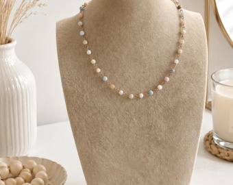 Pomina Semi Precious Stone Gold Necklace New