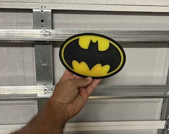 Bat BTAS Neil Adams Animated Series Kevin Conroy Comic Style Classic Oval Classic 80&#39;s 90&#39;s Oval Style Bat Logo Urethane Symbol Emblem