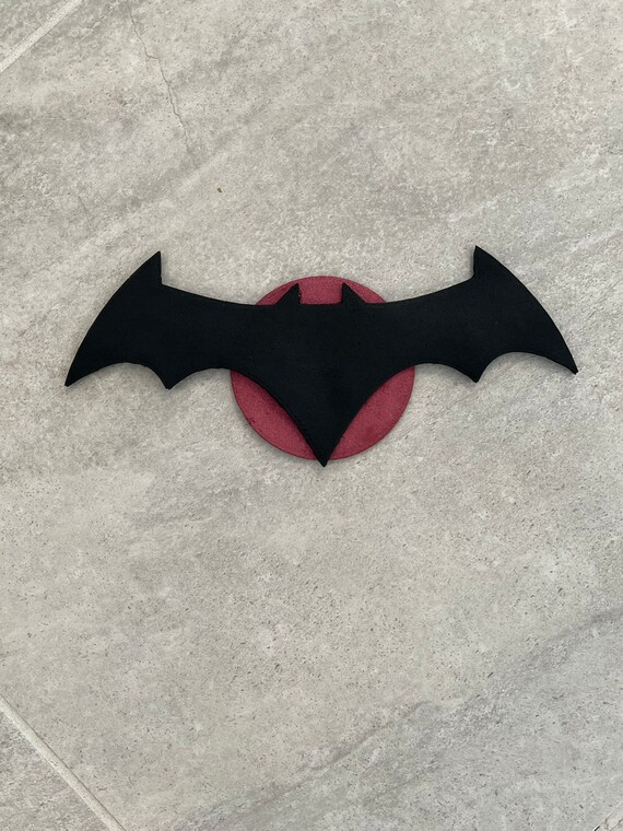 Batman Flashpoint Metallic Red Emblem Symbol Logo - Etsy