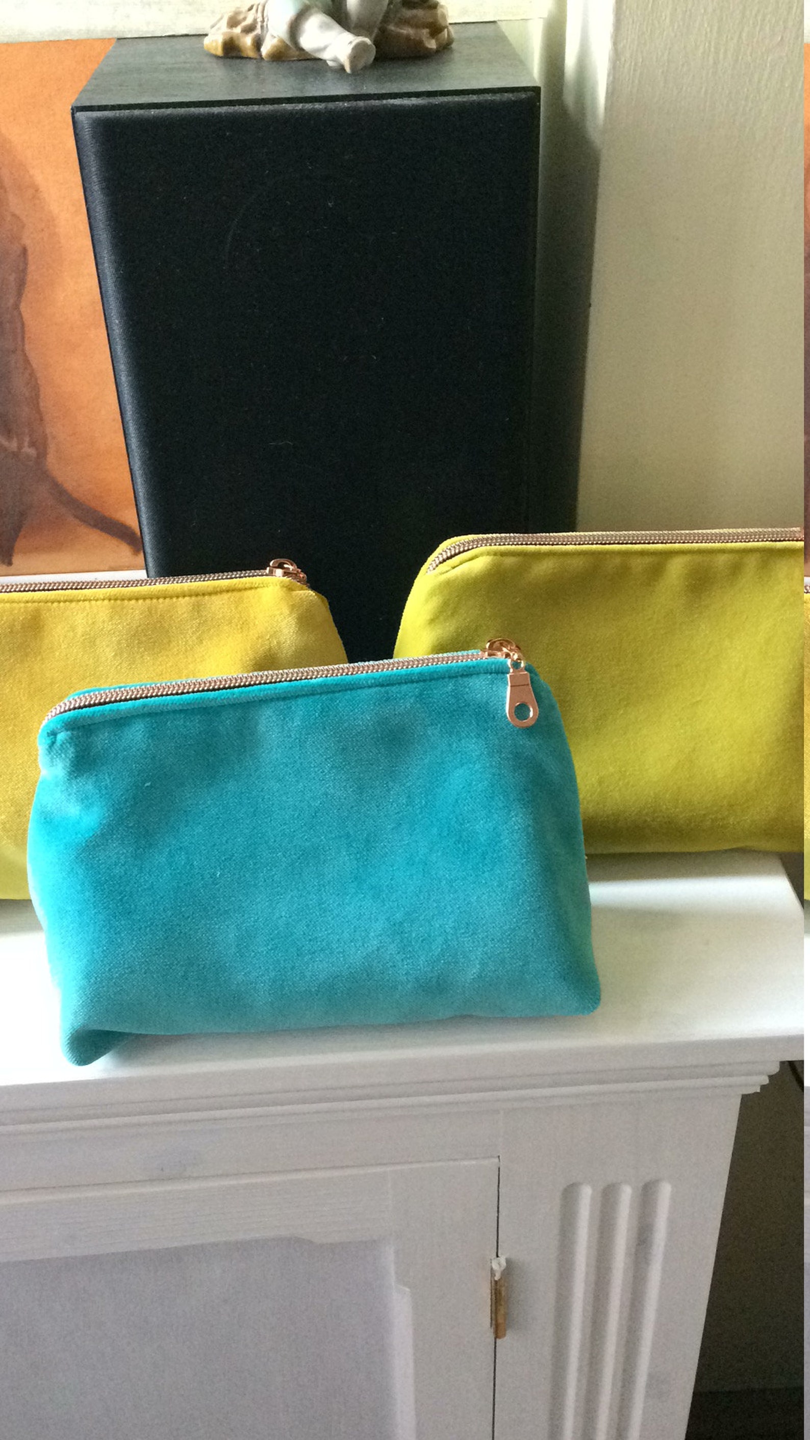 Luxury Velvet Makeup Bag Etsy