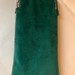 Beautiful Victorian Inspired Emerald Green Velvet Spectacle/Glasses Case