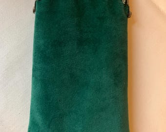 Beautiful Victorian Inspired Emerald Green Velvet Spectacle/Glasses Case