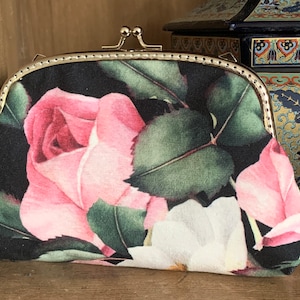 Schöne Blumen Makeup, Kosmetik Tasche