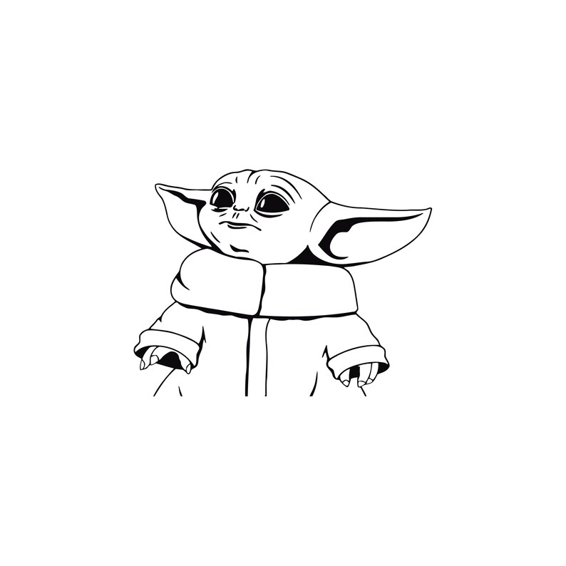 Download Star Wars Svg Baby Yoda Cricut Vinyl File Mandalorian Svg Baby Yoda Svg Baby Yoda Svg Drawing Illustration Art Collectibles Delage Com Br