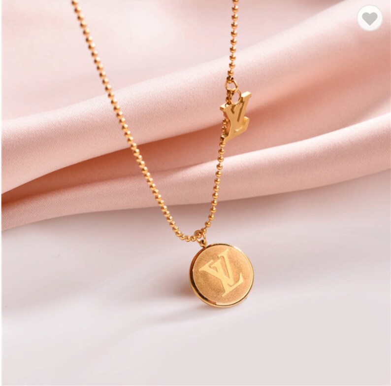 etsy lv necklace