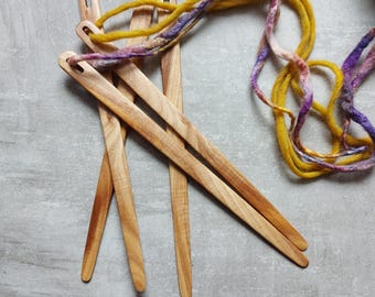 Weaving Needle Olive Wood 3 Sizes Big Eye Tapestry Needle Olivewood
