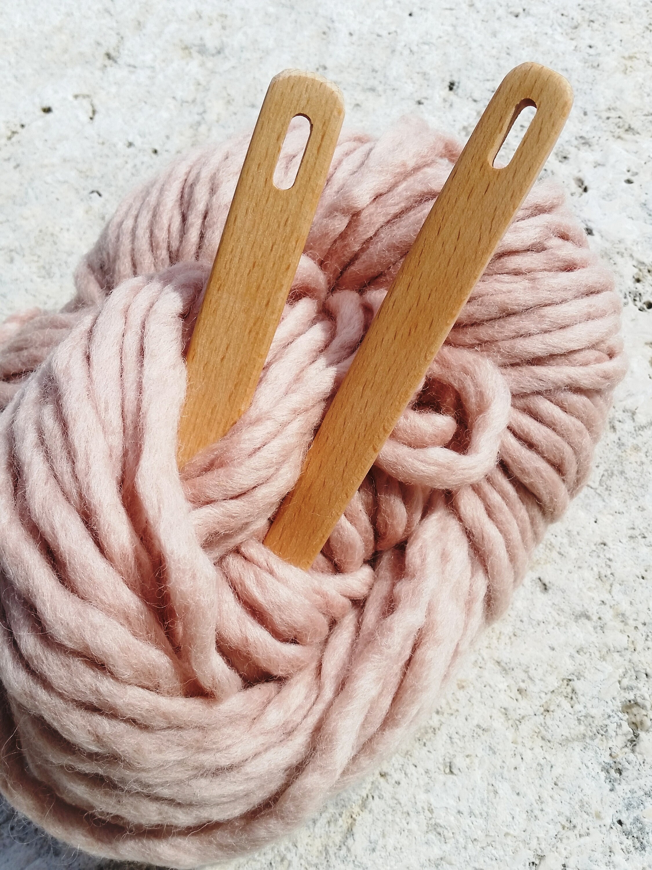 Oak Weaving Needle Beech Weaving Needle Wooden Needle Flat Etsy