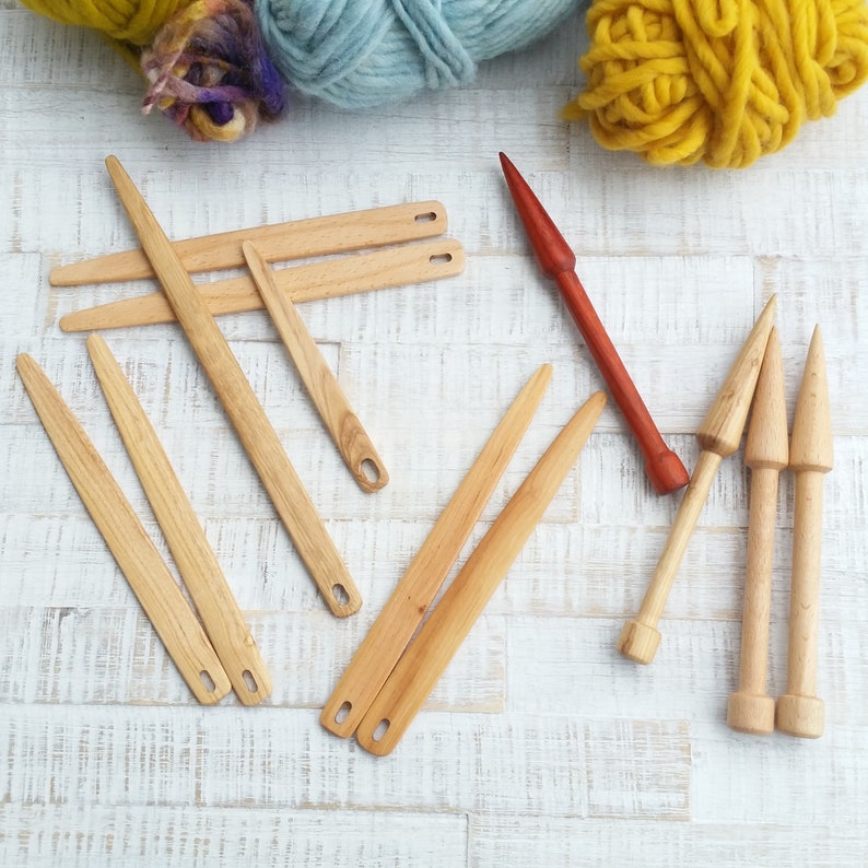 Weaving Needle Wooden Flat Needle Tapestry Needle Loom Tools Etsy